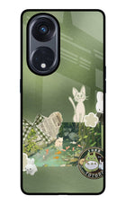 Aesthetic anime Oppo Reno8 T 5G Glass Case