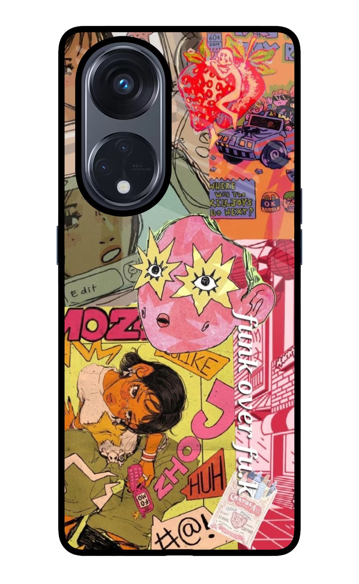 Funkover Oppo Reno8 T 5G Glass Case