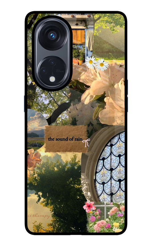Rain Oppo Reno8 T 5G Glass Case
