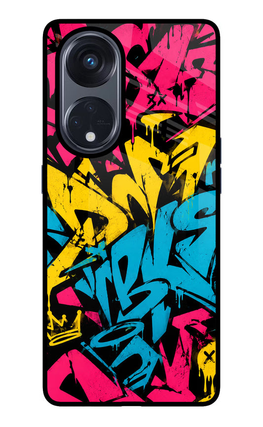 Graffiti Vibe Oppo Reno8 T 5G Glass Case