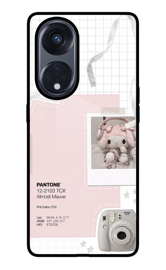Pantone Asthetic Oppo Reno8 T 5G Glass Case