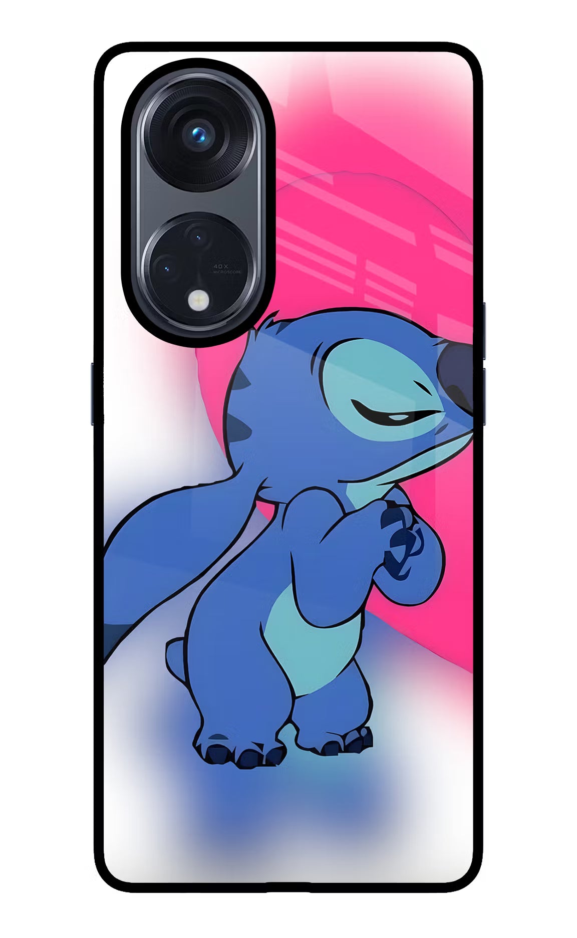 Stitch Hug Oppo Reno8 T 5G Glass Case