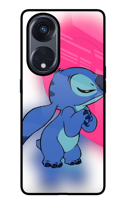 Stitch Hug Oppo Reno8 T 5G Glass Case