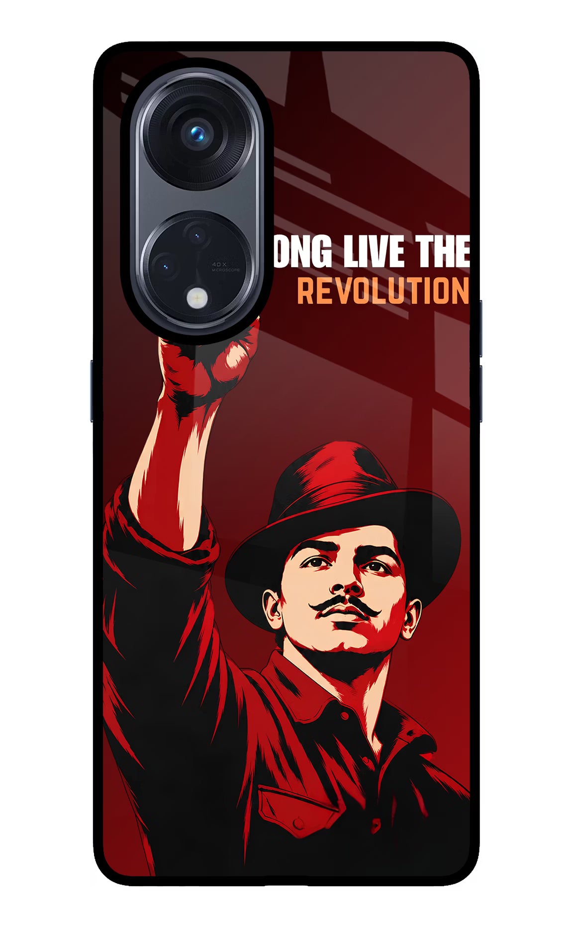 Bhagat Singh Revolution Oppo Reno8 T 5G Glass Case