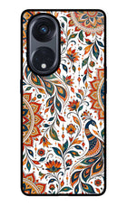 White Mayura Oppo Reno8 T 5G Glass Case