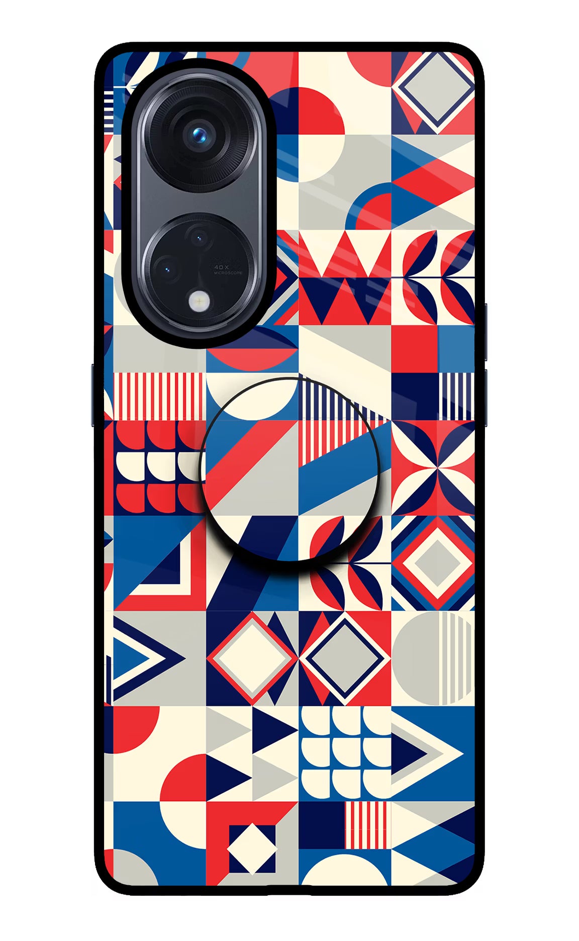 Colorful Pattern Oppo Reno8 T 5G Pop Case by Casekaro