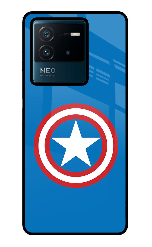 Captain America Logo IQOO Neo 6 5G Glass Case