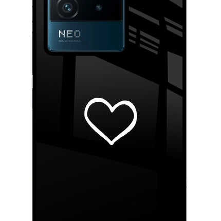 Heart IQOO Neo 6 5G Glass Case Back Cover by Casekaro