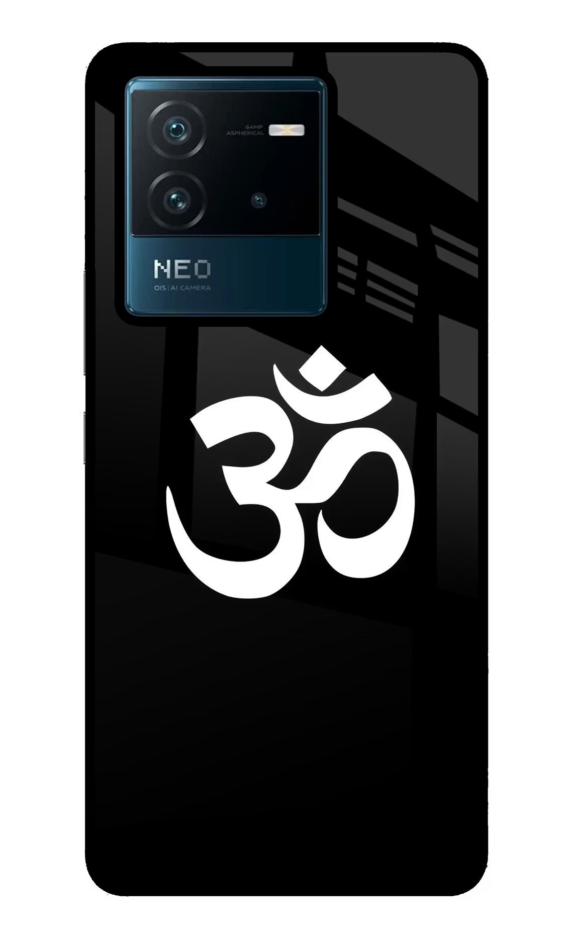 Om IQOO Neo 6 5G Glass Case Back Cover by Casekaro