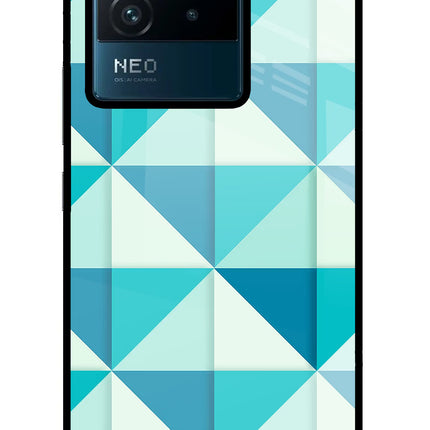 Abstract IQOO Neo 6 5G Glass Case Back Cover by Casekaro