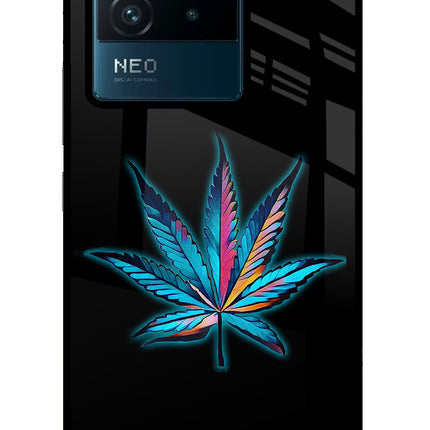 Weed IQOO Neo 6 5G Glass Case Back Cover by Casekaro