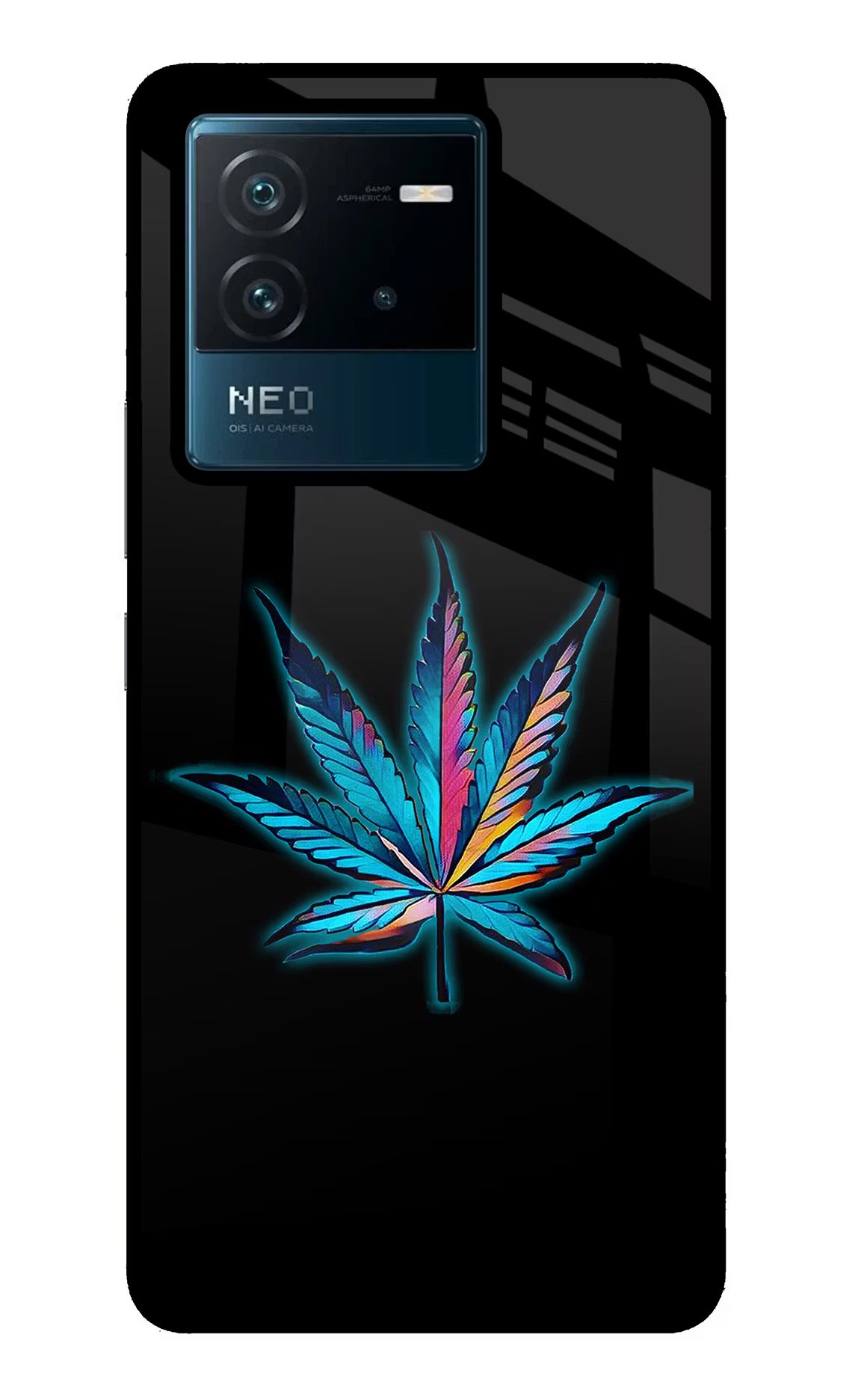 Weed IQOO Neo 6 5G Glass Case