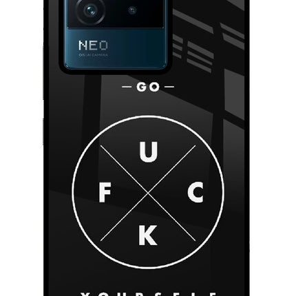 Go Fuck Yourself IQOO Neo 6 5G Glass Case Back Cover by Casekaro