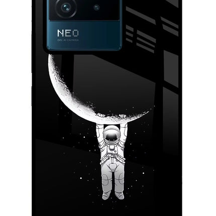 Moon Space IQOO Neo 6 5G Glass Case Back Cover by Casekaro