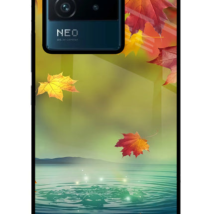 Flowers IQOO Neo 6 5G Glass Case Back Cover by Casekaro