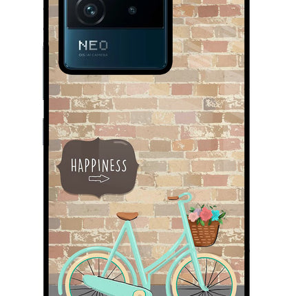 Happiness Artwork IQOO Neo 6 5G Glass Case Back Cover by Casekaro