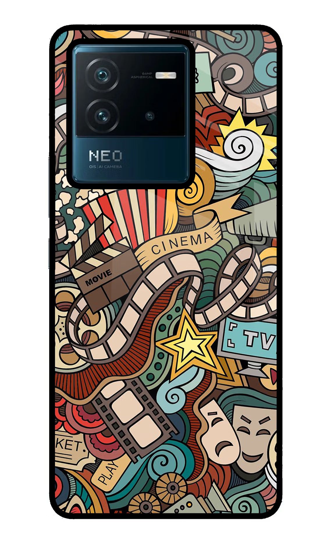Cinema Abstract IQOO Neo 6 5G Glass Case