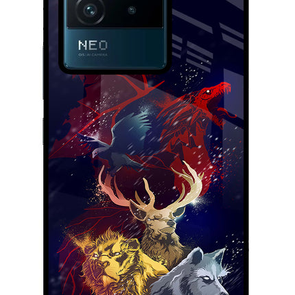 Game Of Thrones IQOO Neo 6 5G Glass Case Back Cover by Casekaro