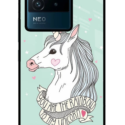 Unicorn Wallpaper IQOO Neo 6 5G Glass Case Back Cover by Casekaro