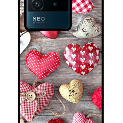 Love Wallpaper IQOO Neo 6 5G Glass Case Back Cover by Casekaro