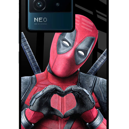 Deadpool IQOO Neo 6 5G Glass Case Back Cover by Casekaro