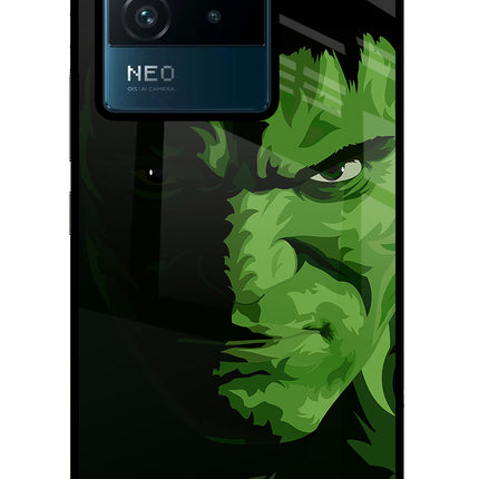 HULK IQOO Neo 6 5G Glass Case Back Cover by Casekaro