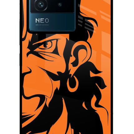 Hanuman IQOO Neo 6 5G Glass Case Back Cover by Casekaro