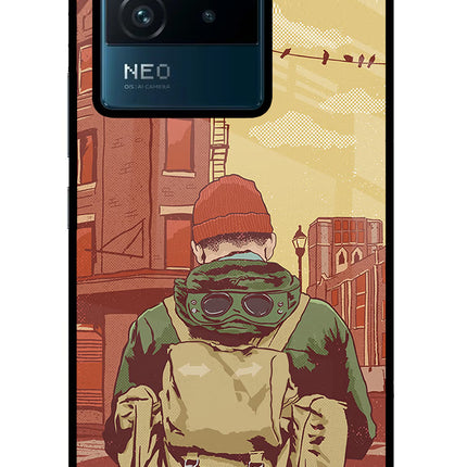 Adventurous IQOO Neo 6 5G Glass Case Back Cover by Casekaro