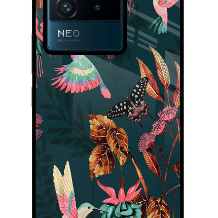 Birds IQOO Neo 6 5G Glass Case Back Cover by Casekaro