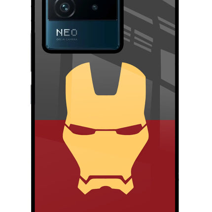 Ironman IQOO Neo 6 5G Glass Case Back Cover by Casekaro