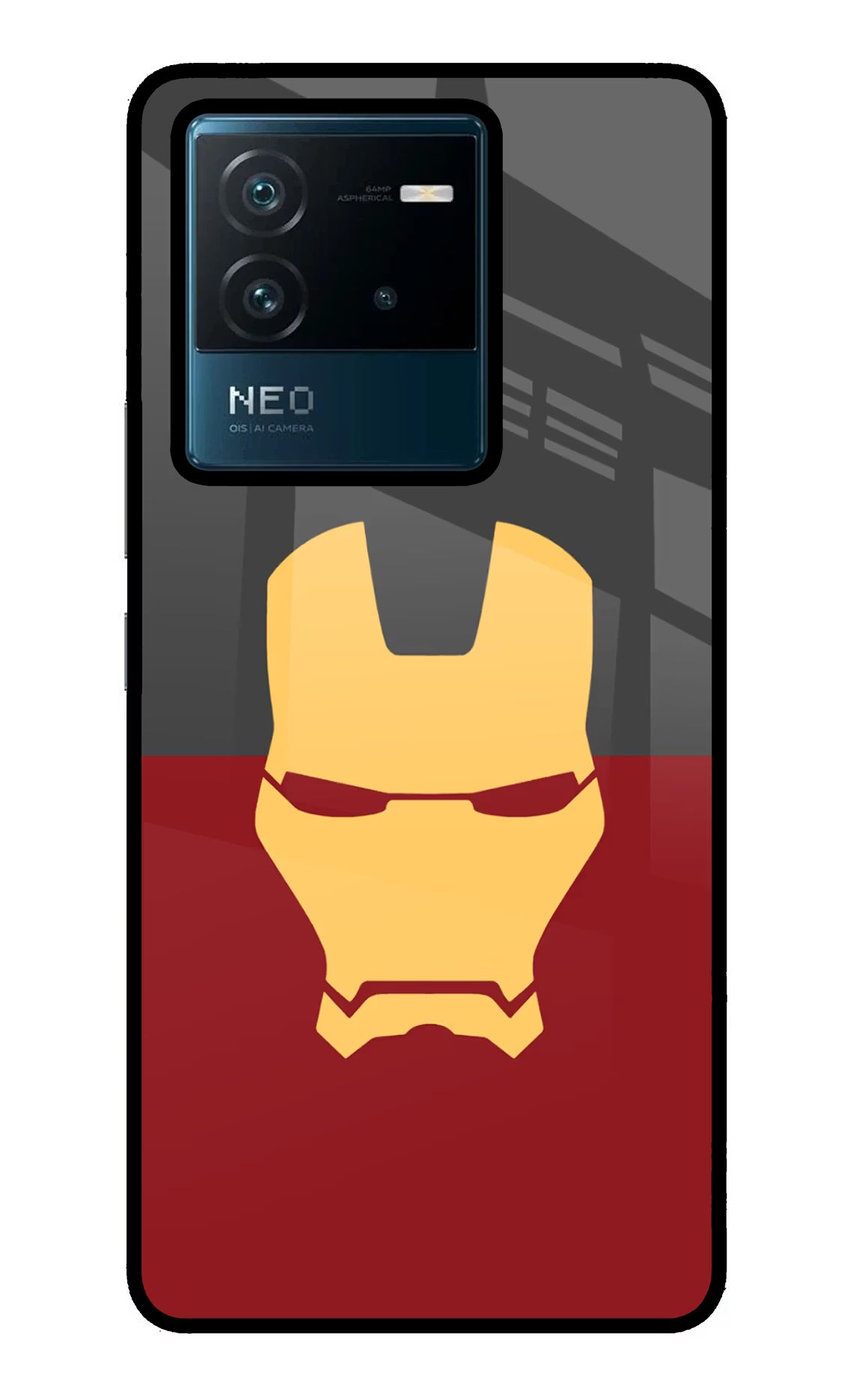 Ironman IQOO Neo 6 5G Glass Case Back Cover by Casekaro