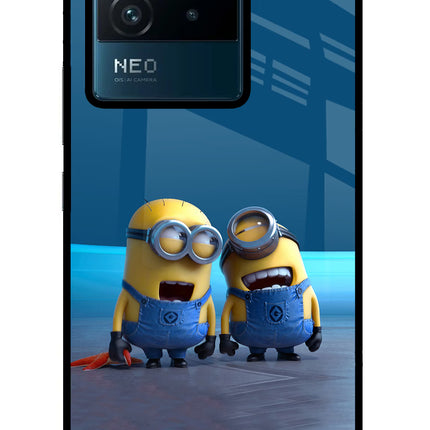 Minion Laughing IQOO Neo 6 5G Glass Case