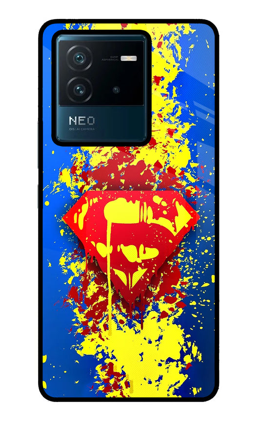 Superman logo IQOO Neo 6 5G Glass Case