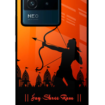 Lord Ram - 4 IQOO Neo 6 5G Glass Case Back Cover by Casekaro
