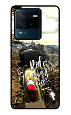 Ride More Worry Less IQOO Neo 6 5G Glass Case