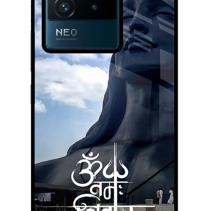Om Namah Shivay IQOO Neo 6 5G Glass Case Back Cover by Casekaro