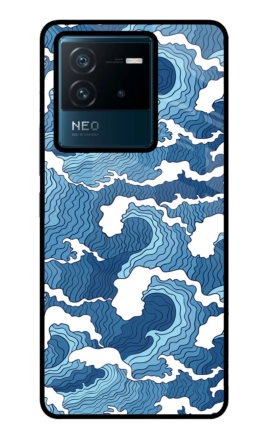 Blue Waves IQOO Neo 6 5G Glass Case