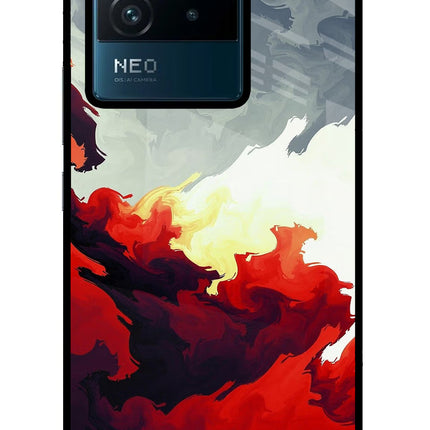 Fire Cloud IQOO Neo 6 5G Glass Case
