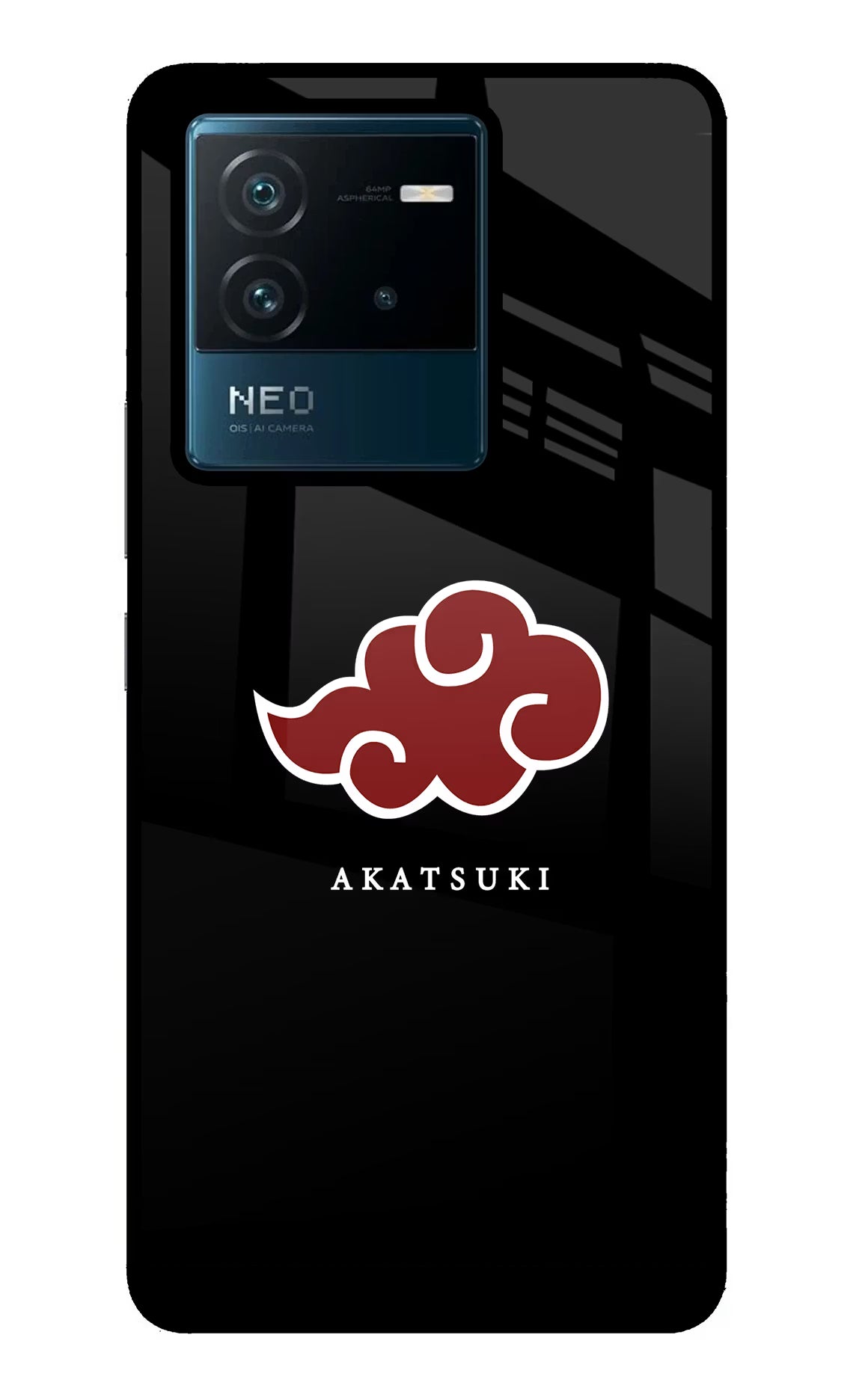 Akatsuki IQOO Neo 6 5G Glass Case Back Cover by Casekaro