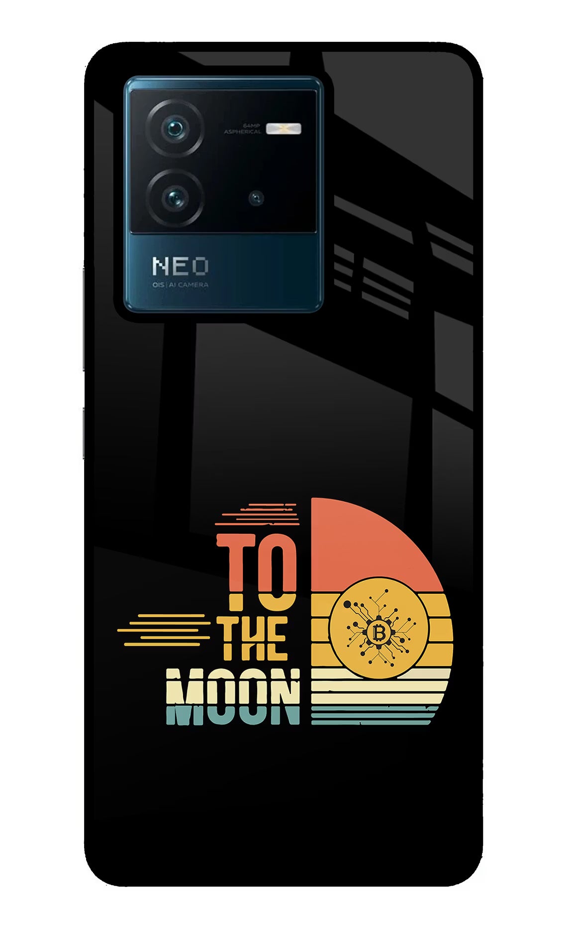 To the Moon IQOO Neo 6 5G Glass Case Back Cover by Casekaro