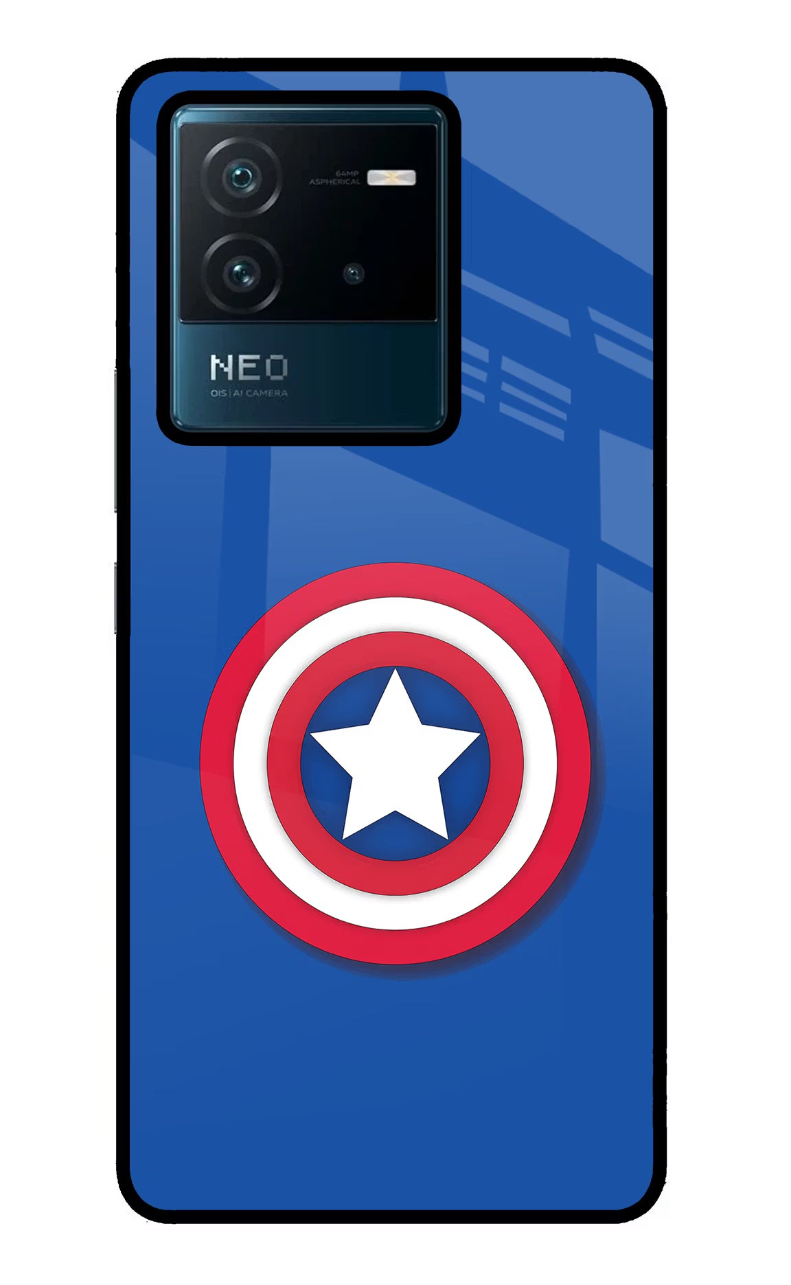 Shield IQOO Neo 6 5G Glass Case Back Cover by Casekaro