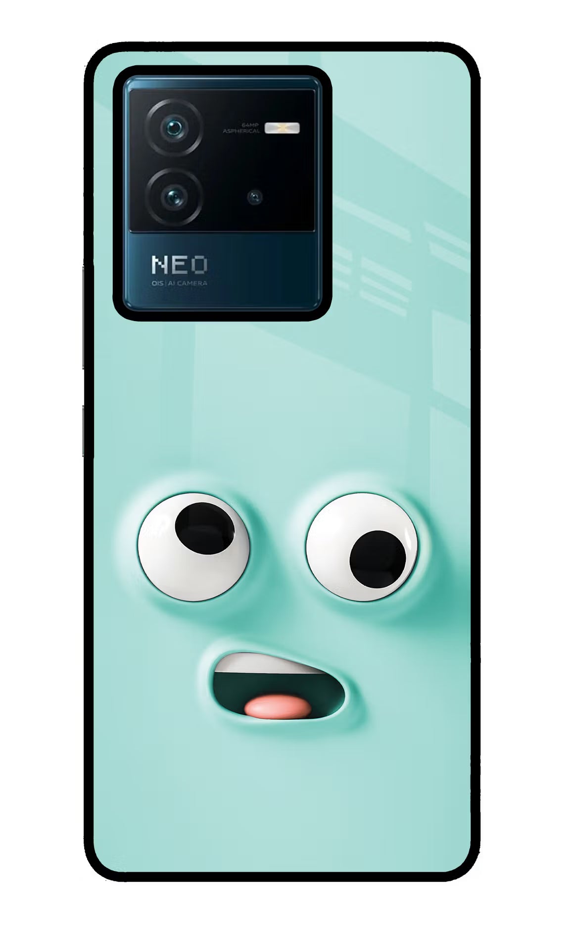 Funny Cartoon IQOO Neo 6 5G Glass Case Back Cover by Casekaro