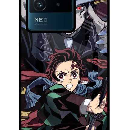 Demon Slayer IQOO Neo 6 5G Glass Case Back Cover by Casekaro