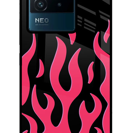 Fire Flames IQOO Neo 6 5G Glass Case