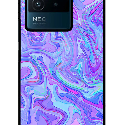 Glitter IQOO Neo 6 5G Glass Case Back Cover by Casekaro