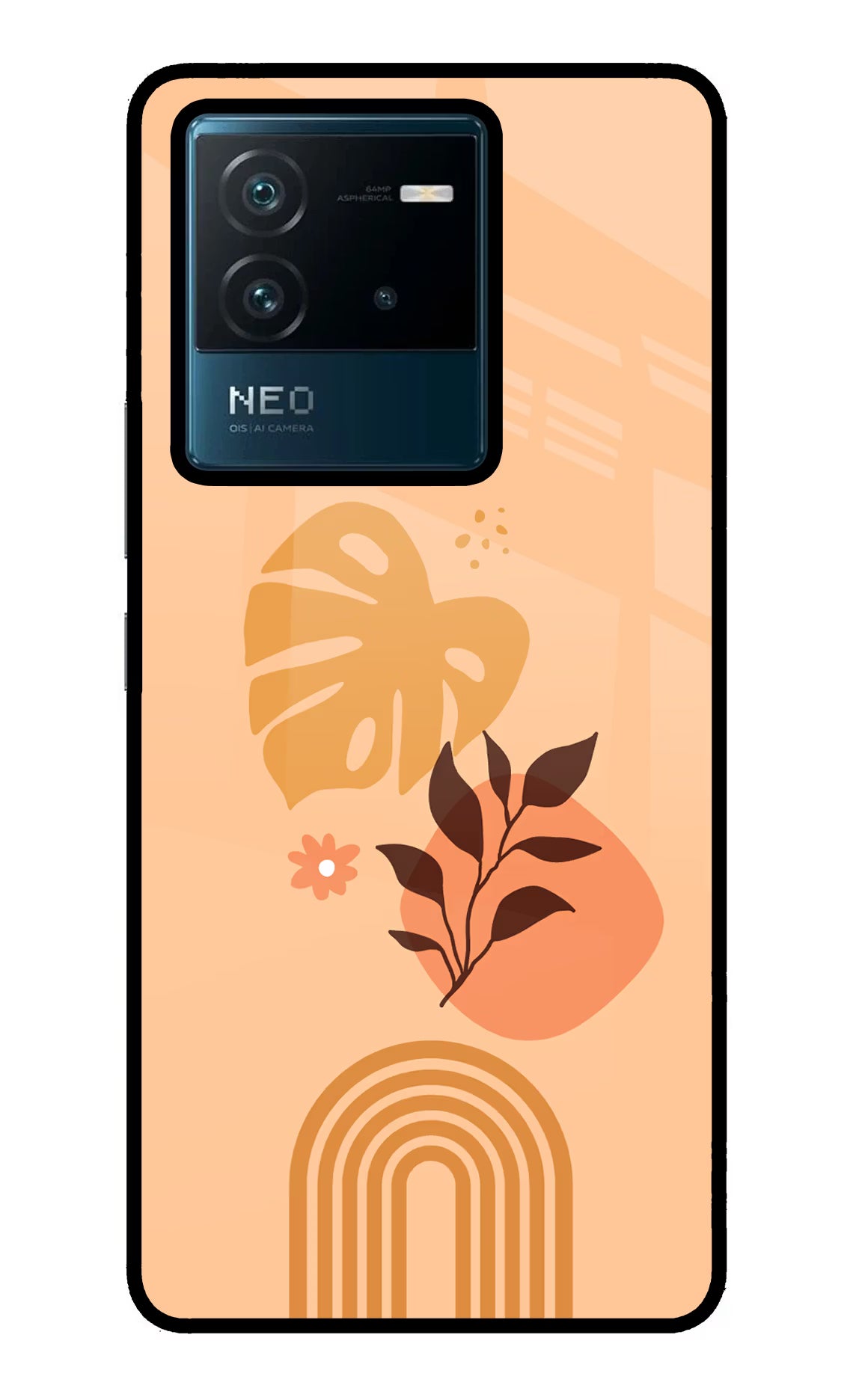 Bohemian Art IQOO Neo 6 5G Glass Case Back Cover by Casekaro