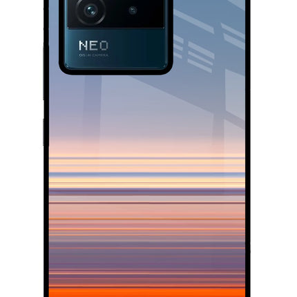 Morning Colors IQOO Neo 6 5G Glass Case Back Cover by Casekaro