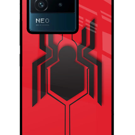 Spider IQOO Neo 6 5G Glass Case Back Cover by Casekaro