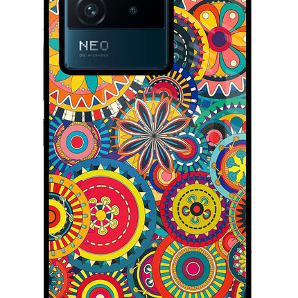 Gol Gol Art IQOO Neo 6 5G Glass Case Back Cover by Casekaro