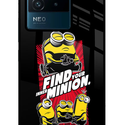 Find your inner Minion IQOO Neo 6 5G Glass Case Back Cover by Casekaro